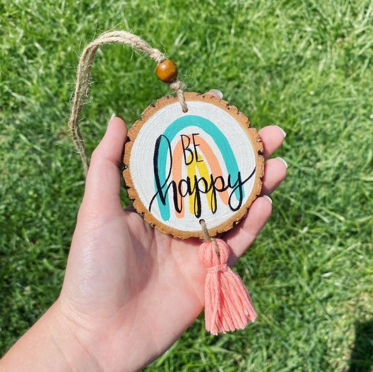Wood Slice Painting