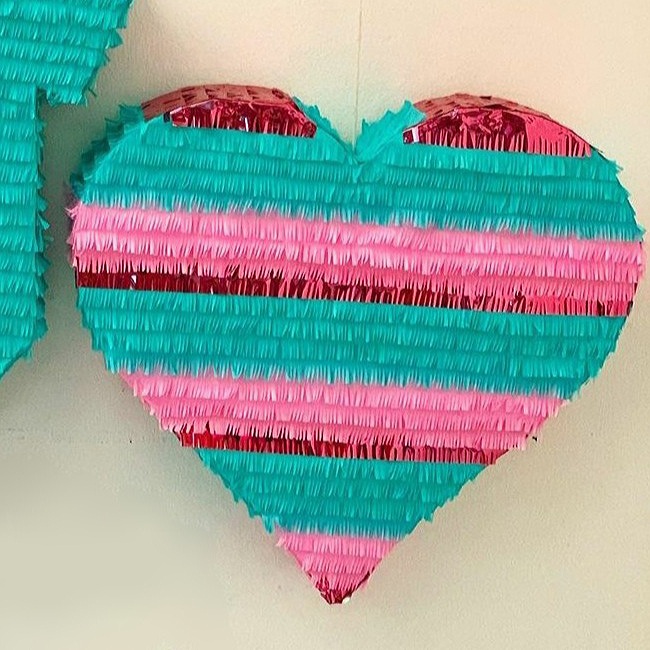 Heart Gender Reveal Pinata
