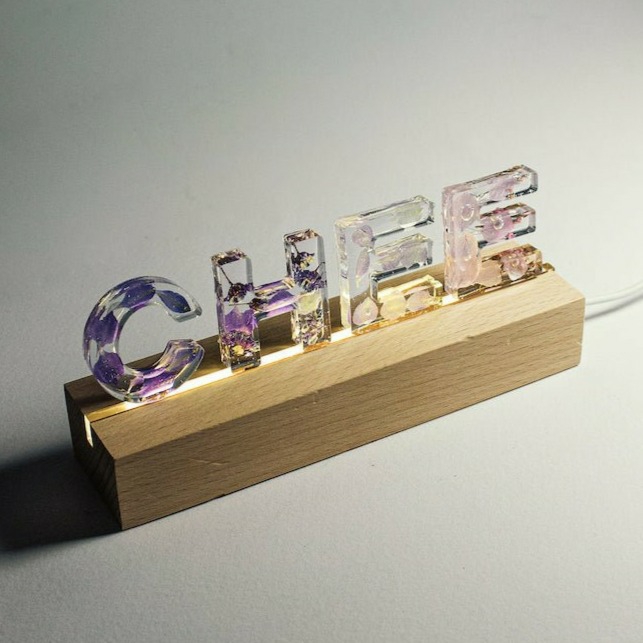 Name Resin Lamp Workshop FAMILY