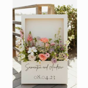 Faux Flower Signage Stand
